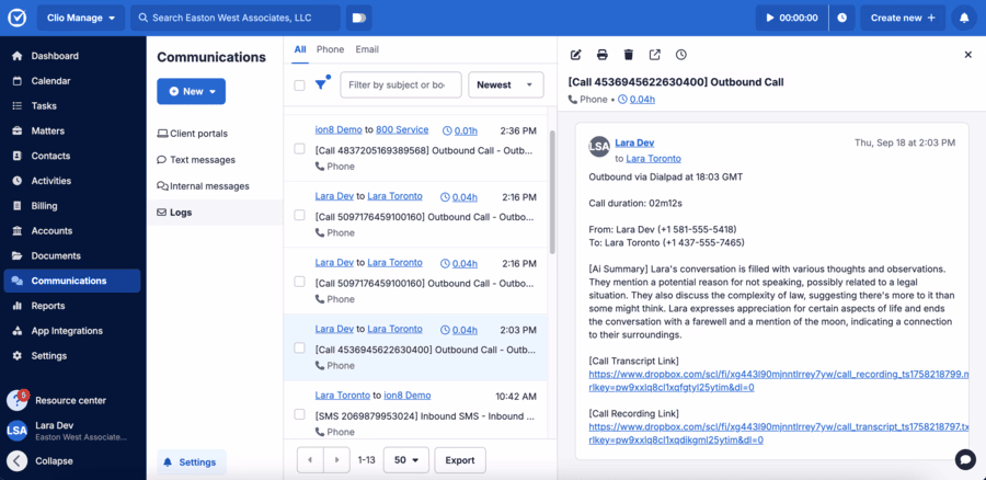 Call Connector dashboard on laptop in professional workspace