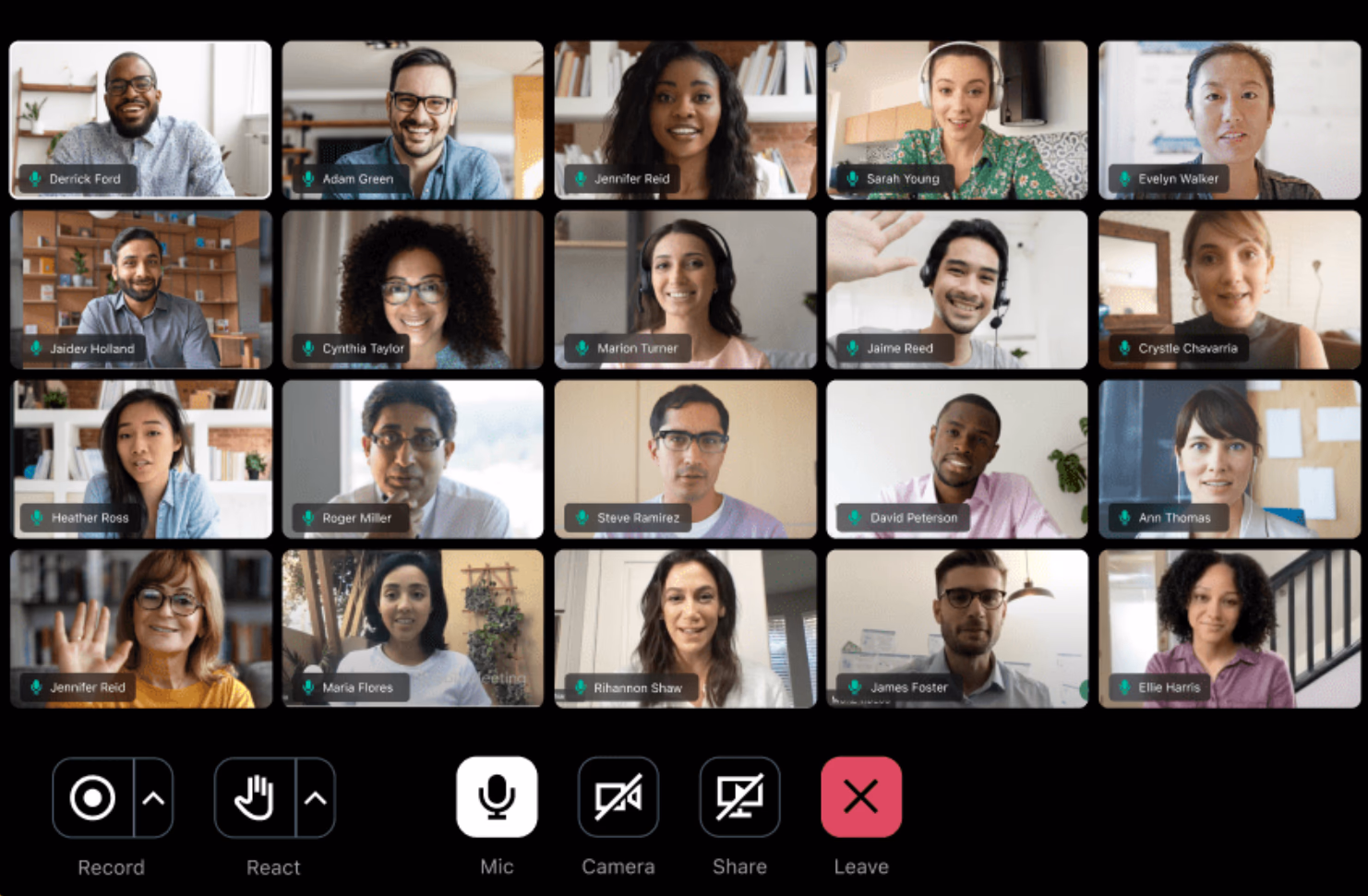 GoTo Meeting user interface